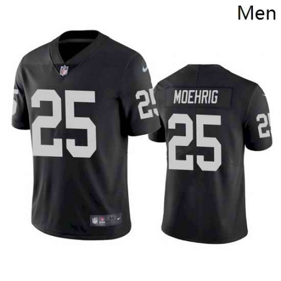 Men Las Vegas Raiders 25 Trevon Moehrig Black Vapor Limited Nike Jersey
